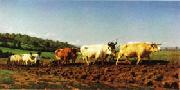 Plowing in the Nivernais;the dressing of the vines, Rosa Bonheur